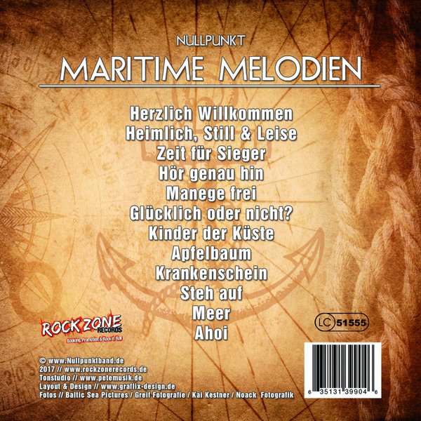 Nullpunkt - Maritime Melodien (Digipack CD)
